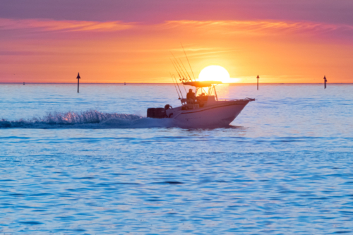 Sunrise Boater